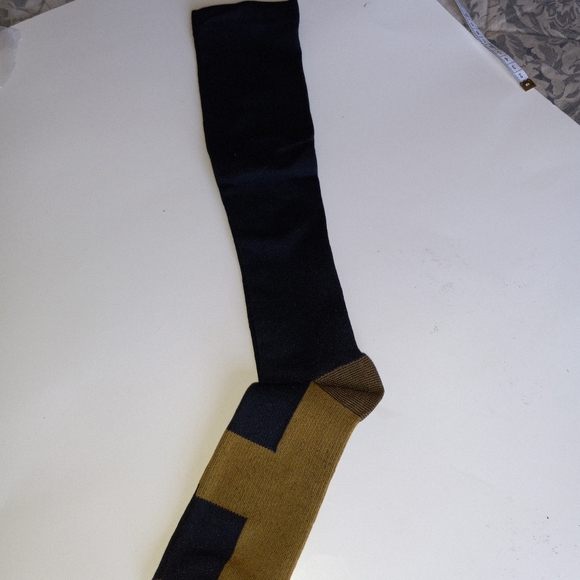Compression socks small/ medium black and tan. NWTS - Picture 2 of 3